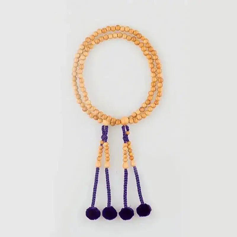 真言宗 本式念珠（女性用） 柘植 八寸振分 共仕上 菊房 | 念珠の通販