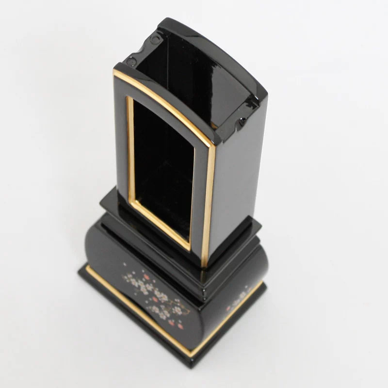 蒔絵回出位牌 優雅 風桜の詳細アップ画像3枚目