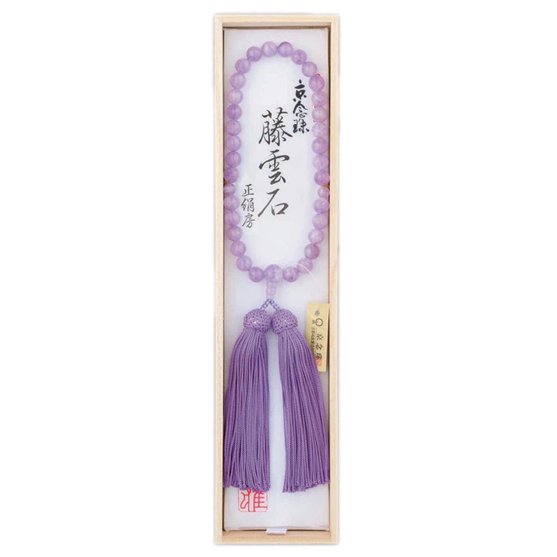 女性用念珠 藤雲石 8mm玉 頭房 | 仏具の通販 | インテリア仏壇 ルミエール