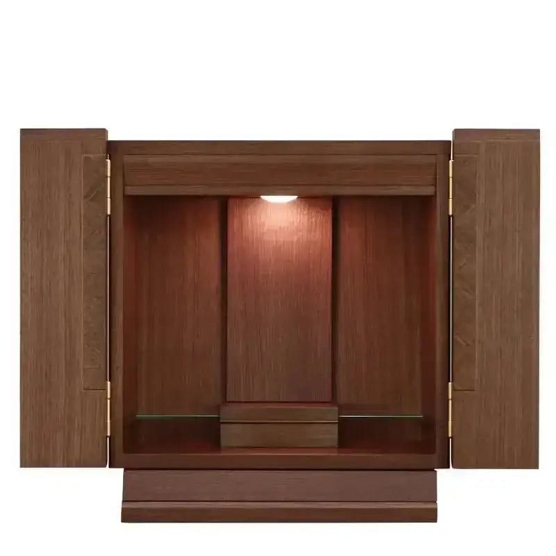 モダンミニ仏壇 レクエ ウォールナット 13号メイン画像01