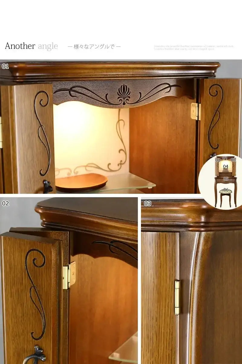 アンティーク調仏壇 ボヌール クラシック 脚付き&椅子付きの様々な角度画像1