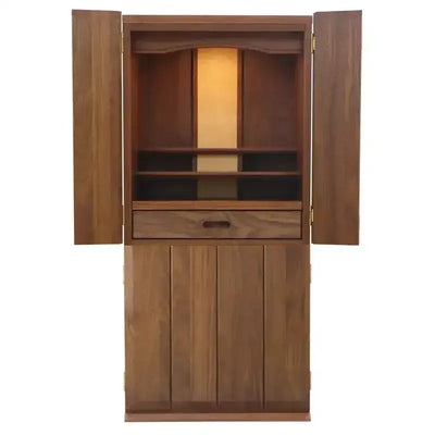 家具調仏壇 ポルト ワイド ウォールナット フロアタイプメイン画像01