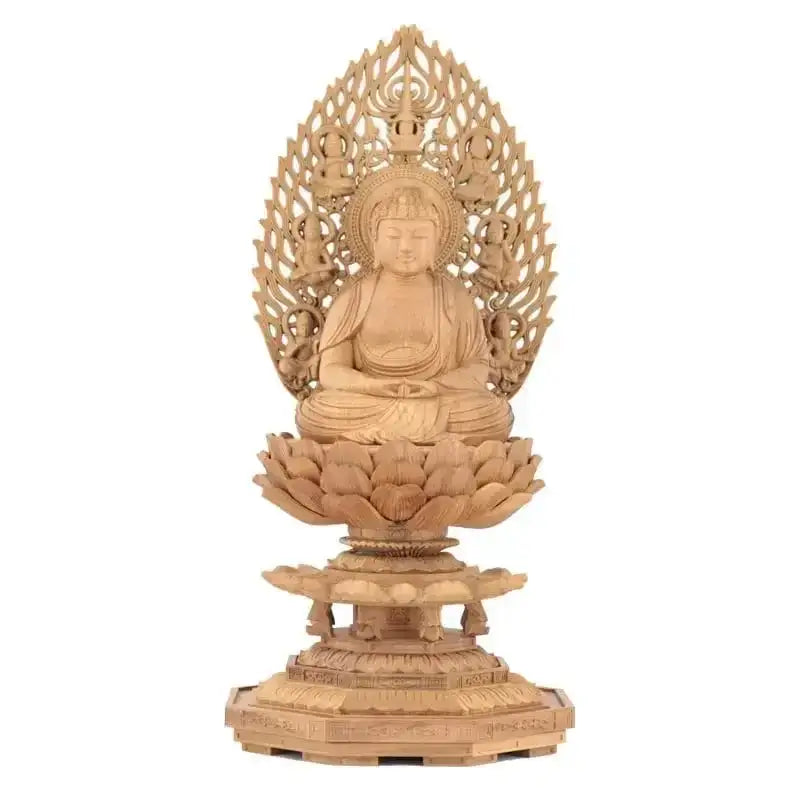 白檀仏像 八角台座 座阿弥陀 【天台宗】 |本尊・脇侍の通販