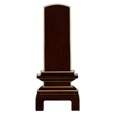 会津唐木漆位牌 京の梅 紫檀メイン画像01