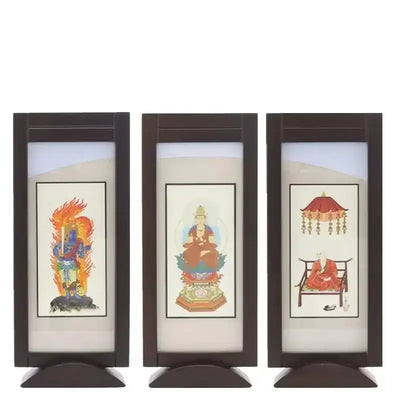 スタンド型掛け軸「遥」ウォールナット色 小サイズ 【各宗派対応】メイン画像01