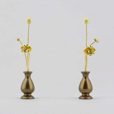 ミニ常花 ブラウン 一対メイン画像01