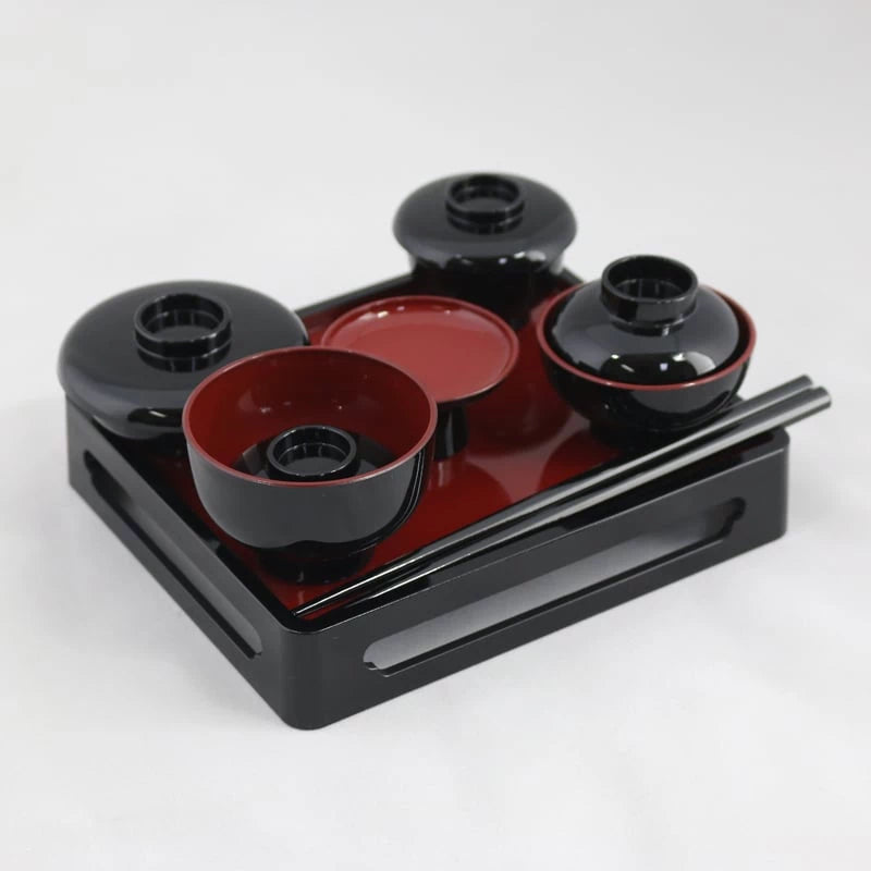 仏膳セット 黒内朱 4.5寸 | 仏具の通販 | インテリア仏壇 ルミエール