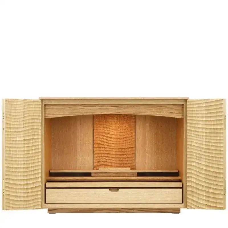 新品　家具調仏壇1300　台付　オーク材　ライト色　在庫限り　送料無料 新品 家具調仏壇1300 台付 オーク材 ライト色 在庫限り 送料無料