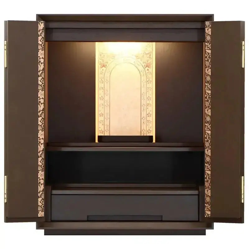 蒔絵仏壇 月箔 エデン ウォールナット 17号 | お仏壇の通販