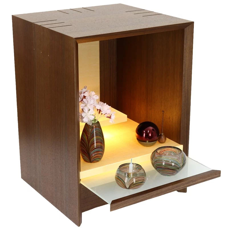 ミニ仏壇セット ヴェール【選べる仏具+リン付】の詳細アップ画像1枚目