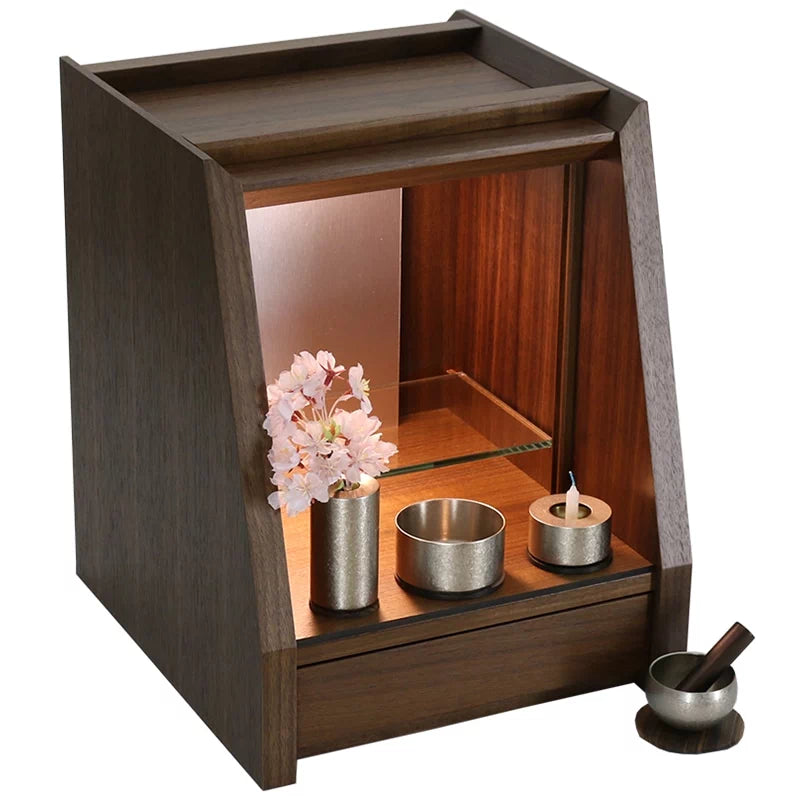 ミニ仏壇セット ノルド【選べる仏具+リン付】の詳細アップ画像2枚目