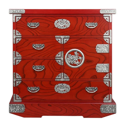 吉野民芸 車箪笥 朱色 メイン画像01