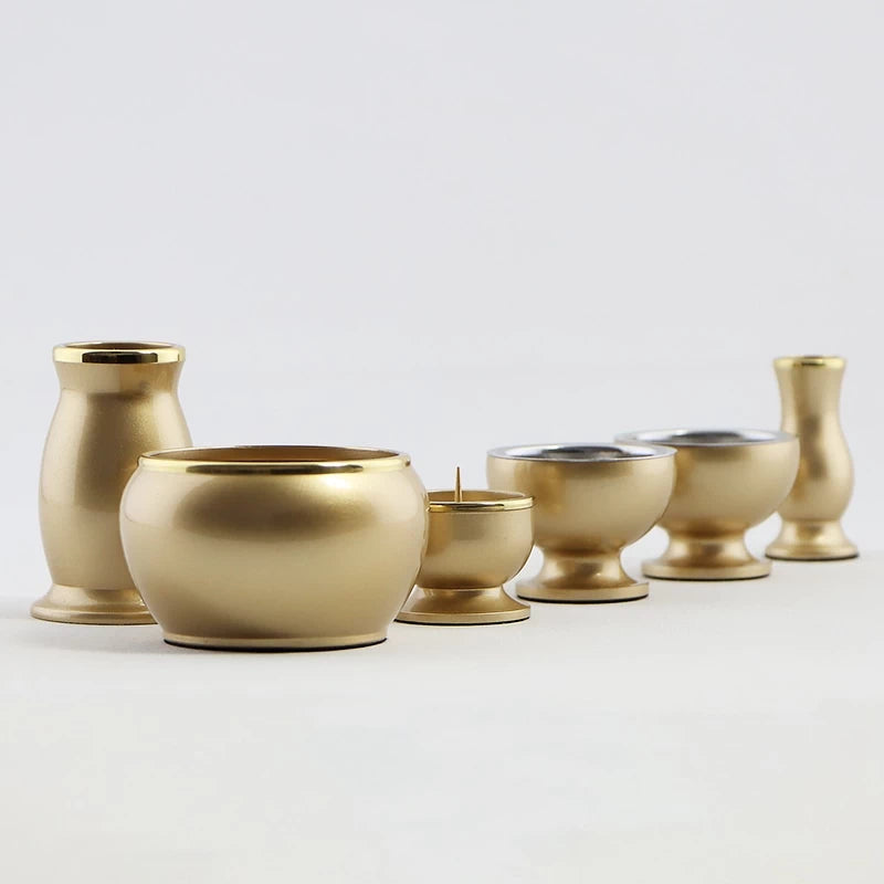 モダン仏具セット アルミムクmini シャンパンゴールド | 仏具の通販