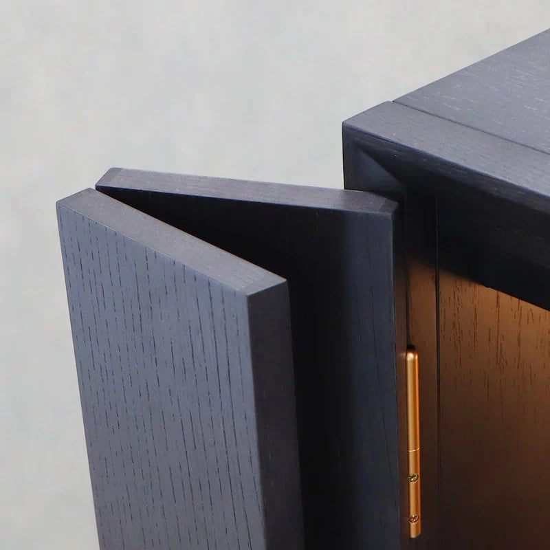 モダン仏壇 月箔 墨黒仕上げ 43号 スリムタイプの詳細アップ画像3枚目