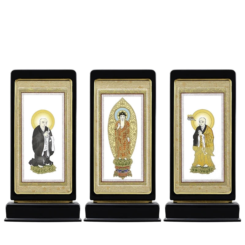 スタンド型掛け軸 京 黒色 小サイズ 【各宗派対応】 | 本尊・脇侍の