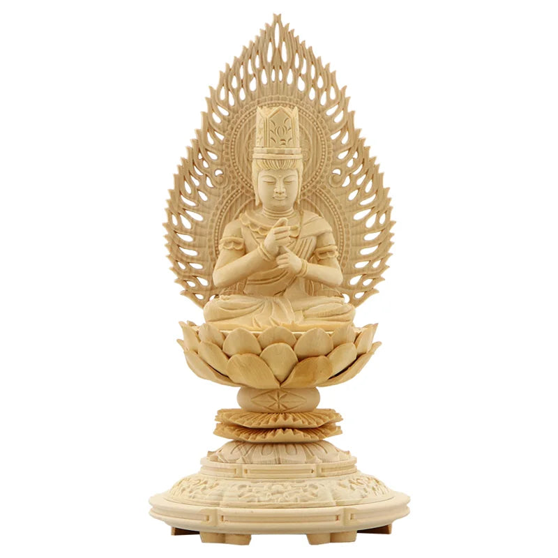 桧木仏像 上彫り 丸台座 大日如来 【真言宗】 | 本尊・脇侍の通販