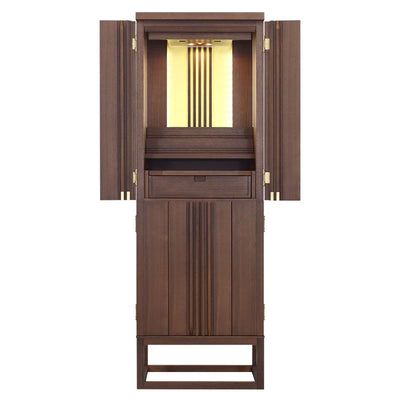 モダン仏壇 彩 ウォールナットメイン画像01