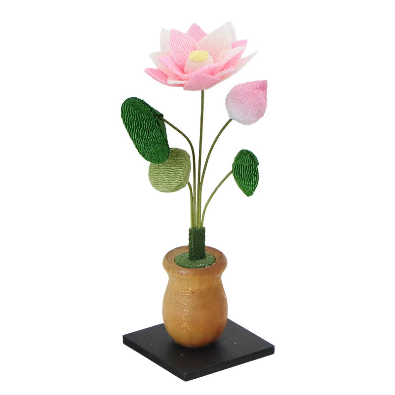 大きな蓮の花ちりめん細工 ちりめん 蓮 | 仏具の通販 | インテリア仏壇 ルミエール