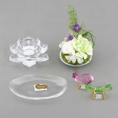 ガラスのお盆飾りセットメイン画像01