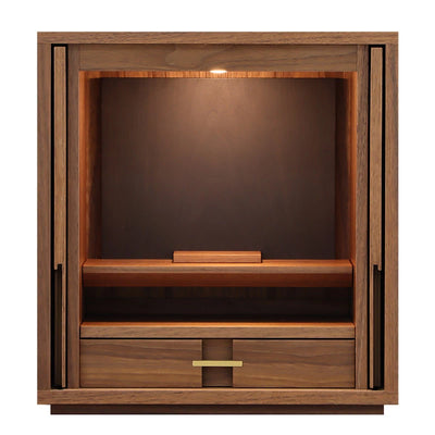 モダン仏壇 TSUDOU ウォールナット×墨黒色のサムネイル画像