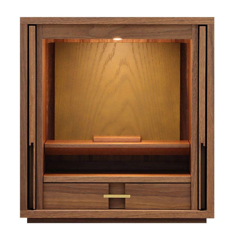 モダン仏壇 TSUDOU ウォールナット×老竹色 | お仏壇の通販