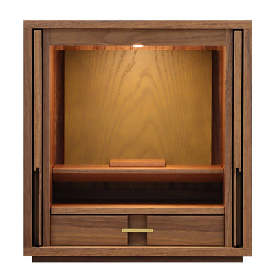 モダン仏壇 TSUDOU ウォールナット×老竹色のサムネイル画像