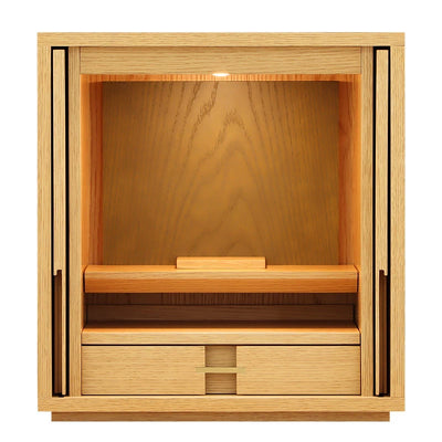 モダン仏壇 TSUDOU オーク×老竹色のサムネイル画像