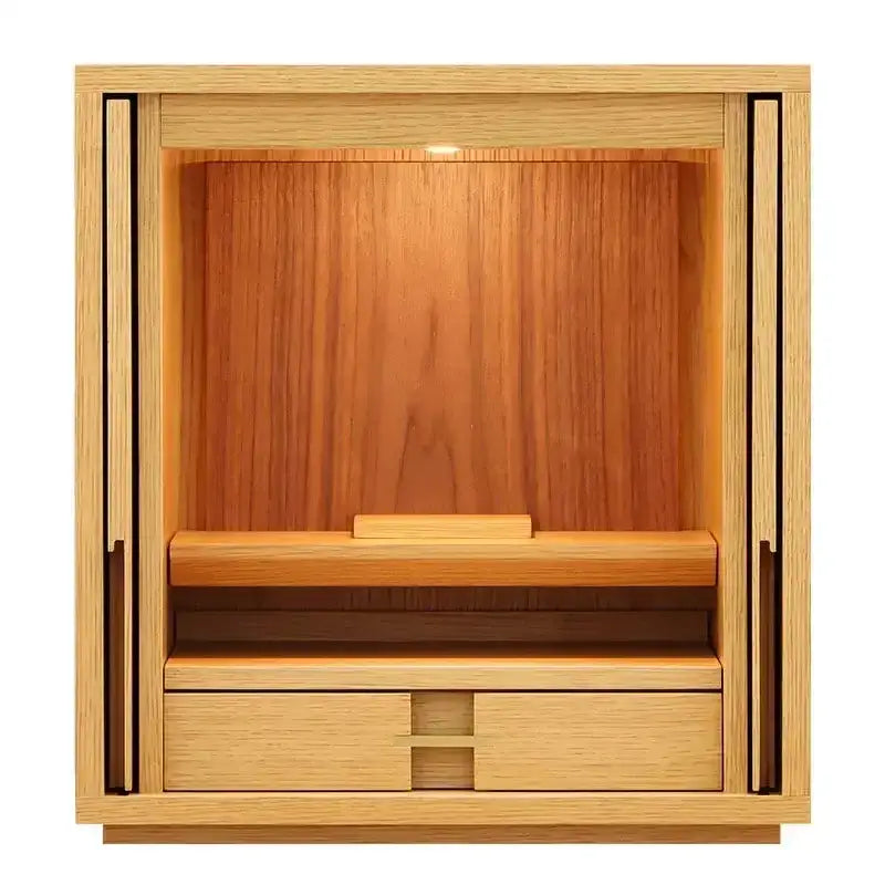 モダン仏壇 TSUDOU オーク×ウォールナット |お仏壇の通販| インテリア