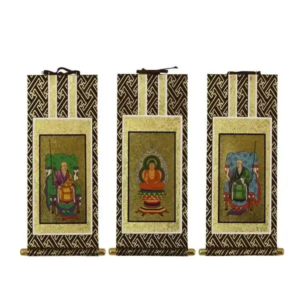 吊り下げ型掛け軸 茶表装 30代 【各宗派対応】 | 本尊・脇侍の通販