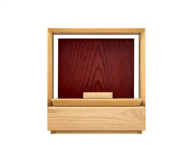 ミニ仏壇 KAKOI オーク&海老茶の360度イメージ画像