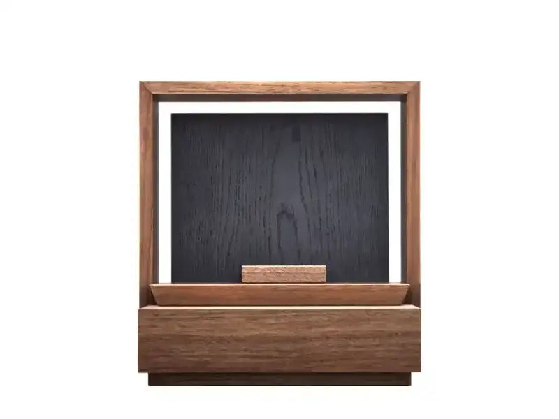 ミニ仏壇 KAKOI  ウォールナット&墨黒色の360度イメージ画像