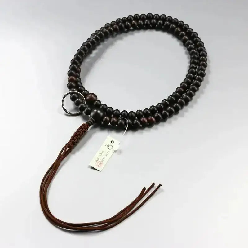 【値下げしました】 お念珠袋 曹洞宗 仏壇屋 滝田商店 数珠 曹洞宗 男性用 沈香(じんこう) みかん玉