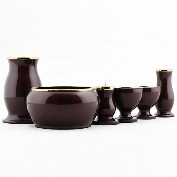 モダン仏具セット アルミムク ワインレッド | 仏具の通販 | インテリア