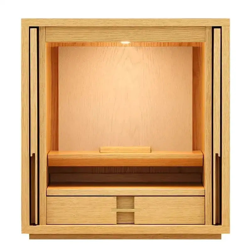 モダン仏壇 TSUDOU オーク×錫色 |お仏壇の通販| インテリア仏壇 ルミエール