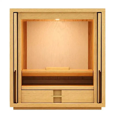 モダン仏壇 TSUDOU オーク×錫色のサムネイル画像