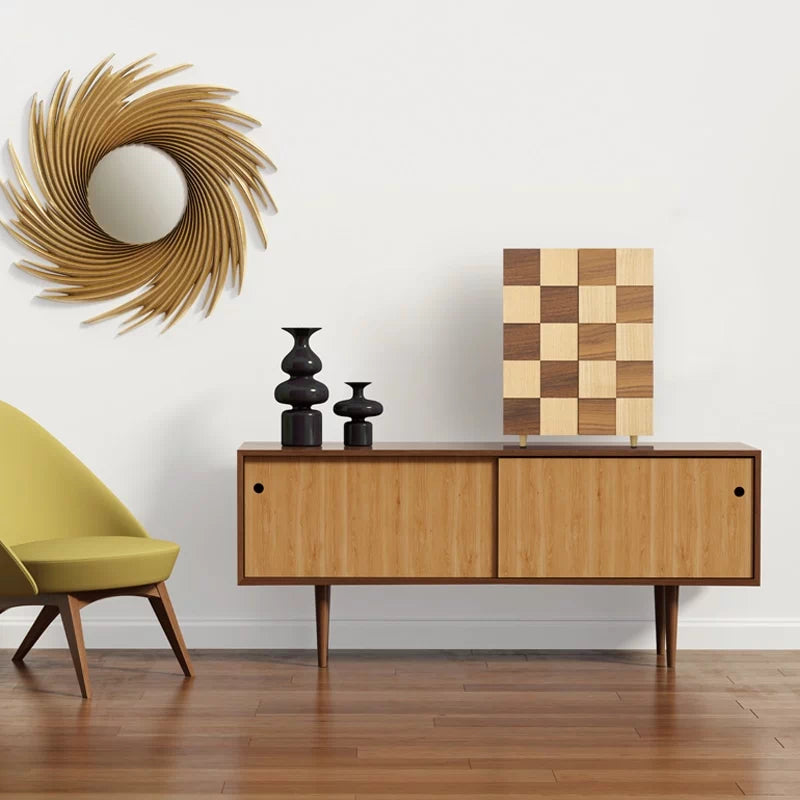 モダンミニ仏壇 夢SO タモ市松 13号のインテリアイメージ2枚目