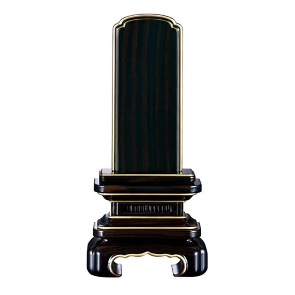 会津唐木漆位牌 京丸 黒檀 | お位牌の通販 | インテリア仏壇 ルミエール