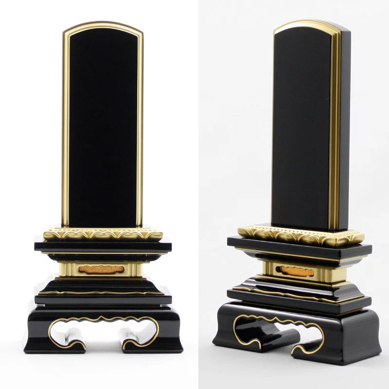 会津位牌 蓮華付春日 上塗りの詳細アップ画像1枚目