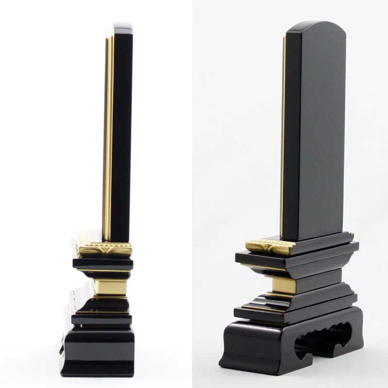 会津位牌 蓮華付春日 上塗りの詳細アップ画像2枚目