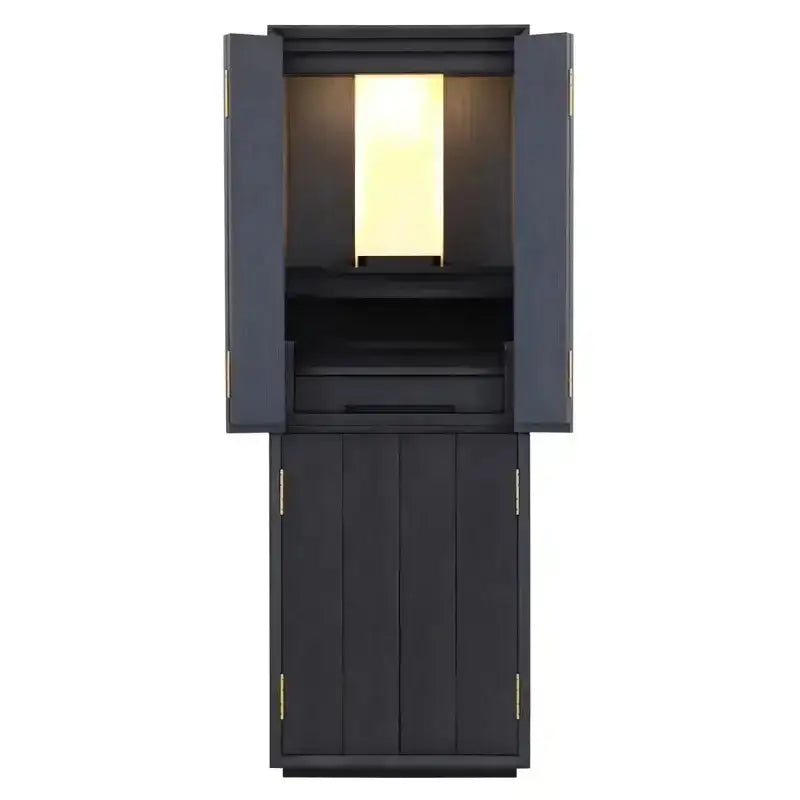 モダン仏壇 月箔 墨黒仕上げ 43号 スリムタイプメイン画像01