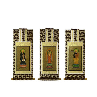 吊り下げ型掛け軸 「オリジナル掛け軸」 茶表装 豆代 【各宗派対応】メイン画像01