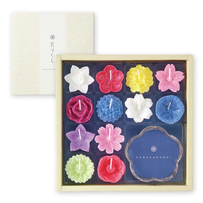水に浮かべるローソクギフト「フローティングキャンドル 花づくし」メイン画像01