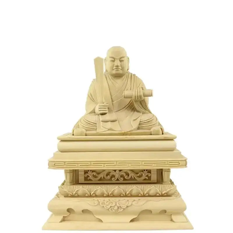 本柘植仏像 日蓮上人【日蓮宗】 | 本尊・脇侍の通販 | インテリア仏壇 本柘植仏像 日蓮上人【日蓮宗】 | 本尊・脇侍の通販 | インテリア仏壇