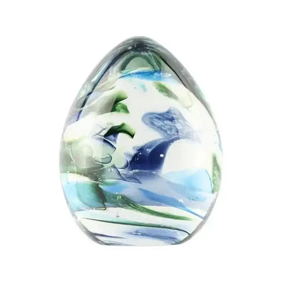 ガラス位牌 「oeuf」 ひなた ブルーメイン画像01