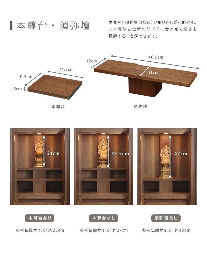 本尊台と須弥壇について