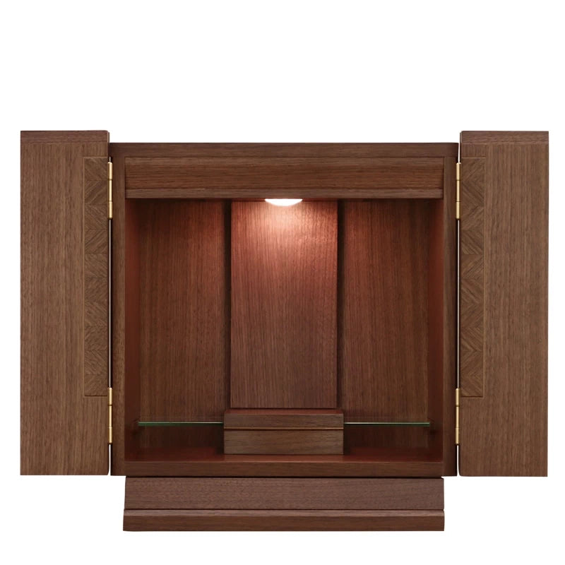 モダンミニ仏壇 レクエ ウォールナット 13号 | お仏壇の通販