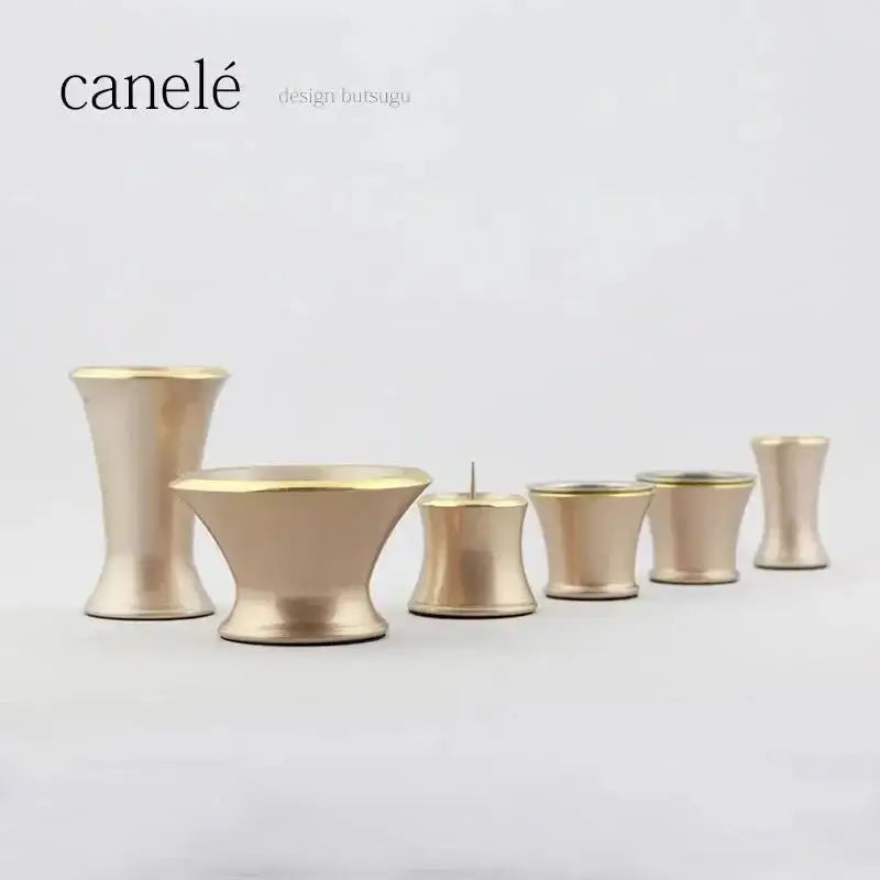 モダン仏具セット カヌレ ベージュ【3点セット・6点セット】 | 仏具の