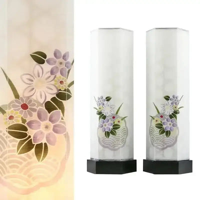 モダン行灯 「鉄仙 一対」 盆提灯 コードレスメイン画像01