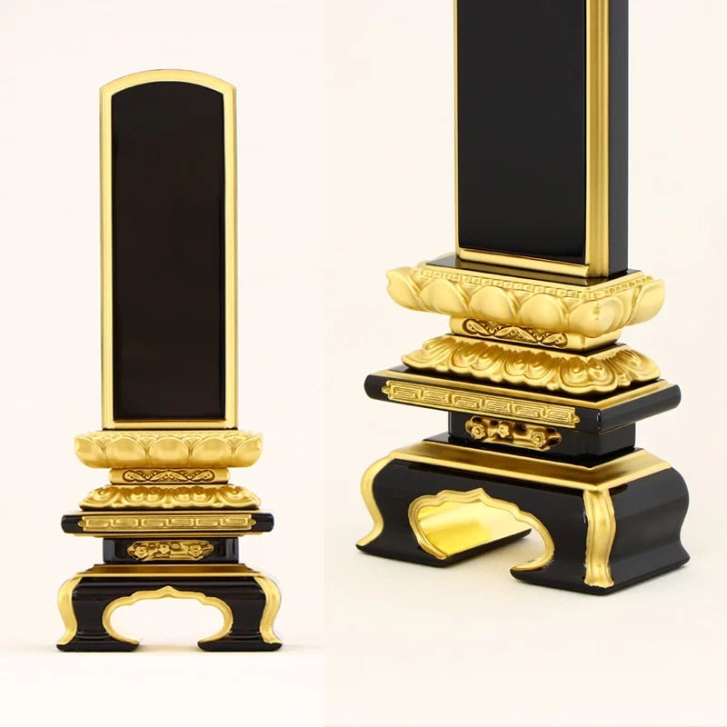 会津位牌 上京型千倉 呂色の詳細アップ画像1枚目