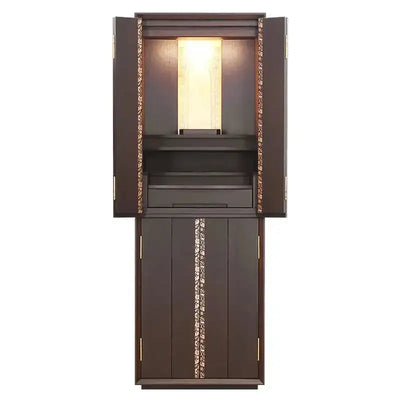 蒔絵仏壇 月箔 エデン ウォールナット 43号メイン画像01